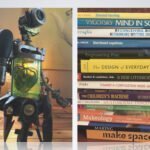 image of books and a robot